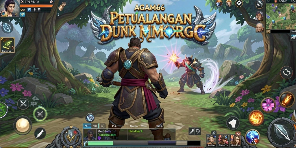 Tangkapan layar AGAM66 menampilkan aksi seru dalam permainan MMORPG.