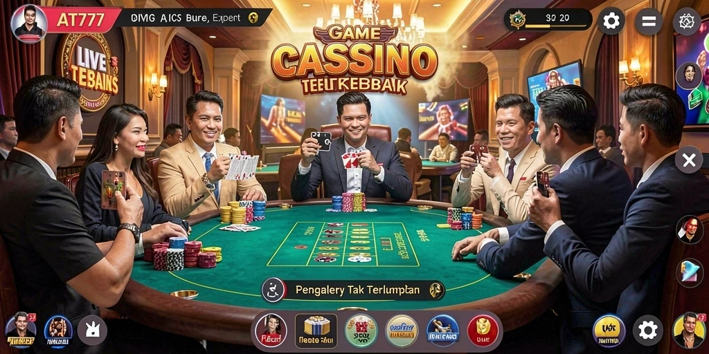 Gameplay menarik di aplikasi Live Casino AT777.