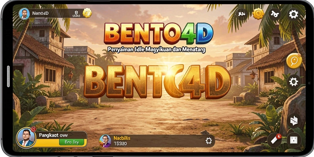 Tangkapan layar utama BENTO4D yang menunjukkan aksi gameplay Idle.