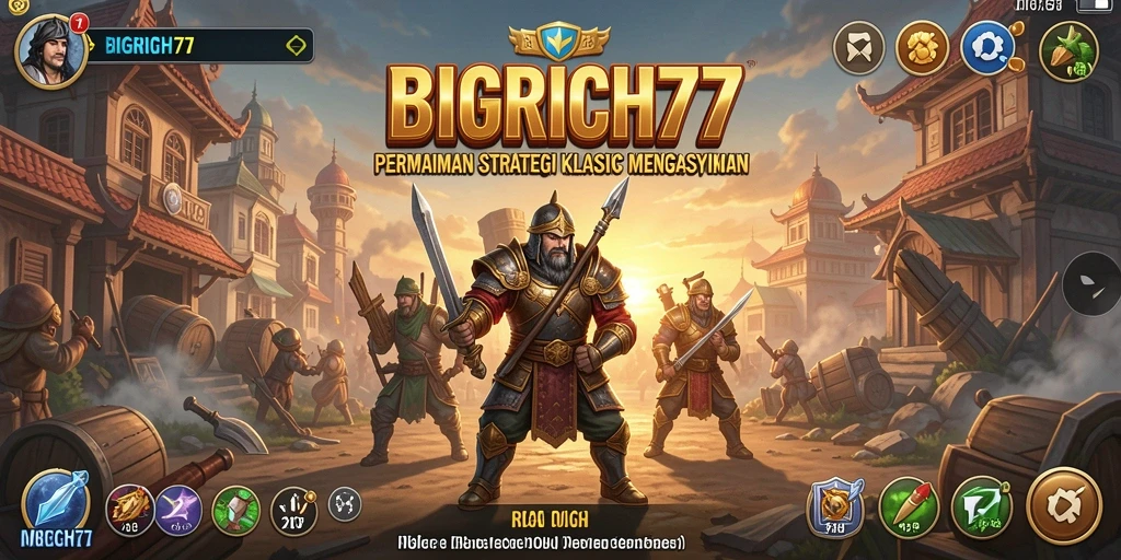 Tampilan menarik dari gameplay BIGRICH77 yang strategis.