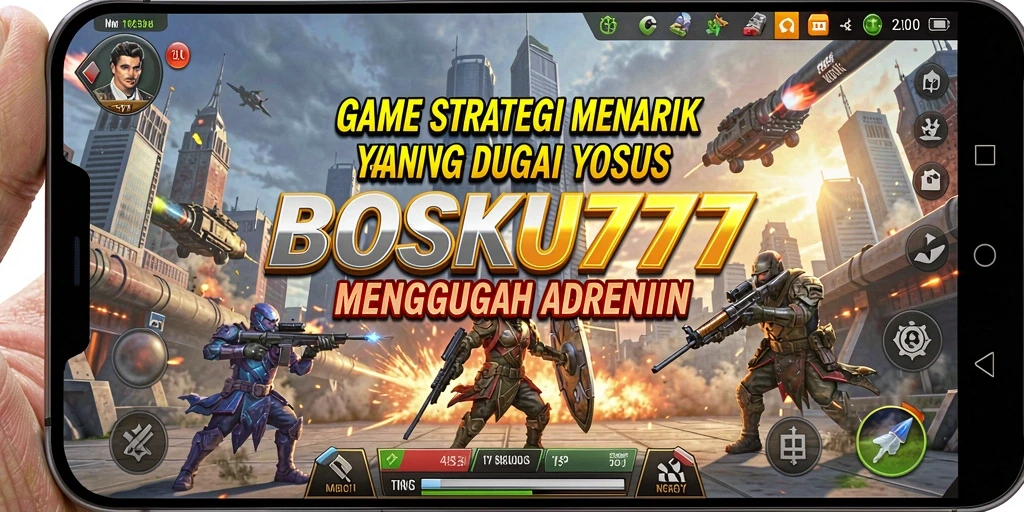 Tampilan gameplay <strong>BOSKU777</strong> yang menawan dan penuh strategi.
