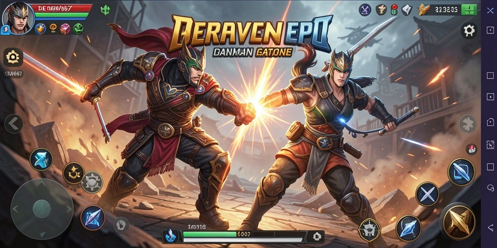 Tampilan seru gameplay aksi DEWI567 dengan pertempuran mendebarkan.
