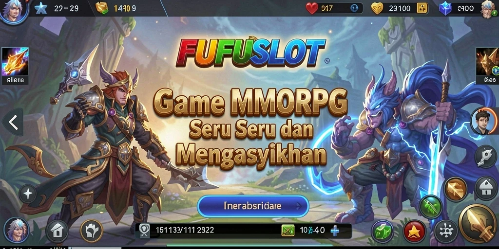Tangkapan layar FUFUSLOT menampilkan aksi pertempuran menarik dalam dunia MMORPG.