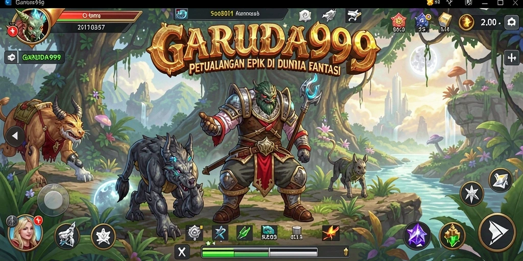 Tampilan menarik dari gameplay RPG dalam GARUDA999.