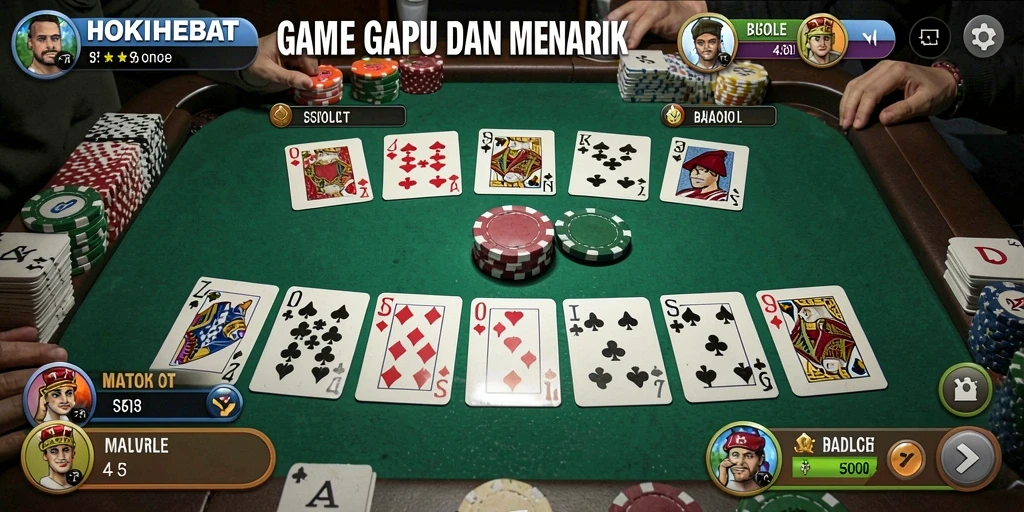 Tampilan gameplay HOKIHEBAT yang menarik dan seru.
