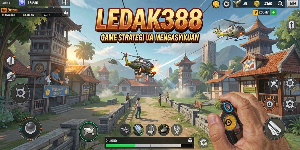 Tangkapan layar LEDAK388 menampilkan aksi strategi dalam permainan.