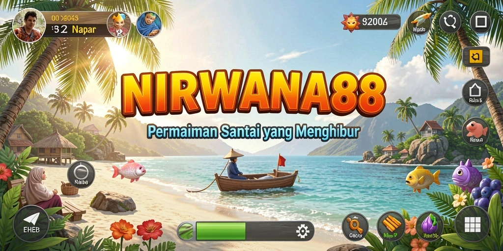 Tampilan gameplay NIRWANA88 yang menghibur dan penuh warna.