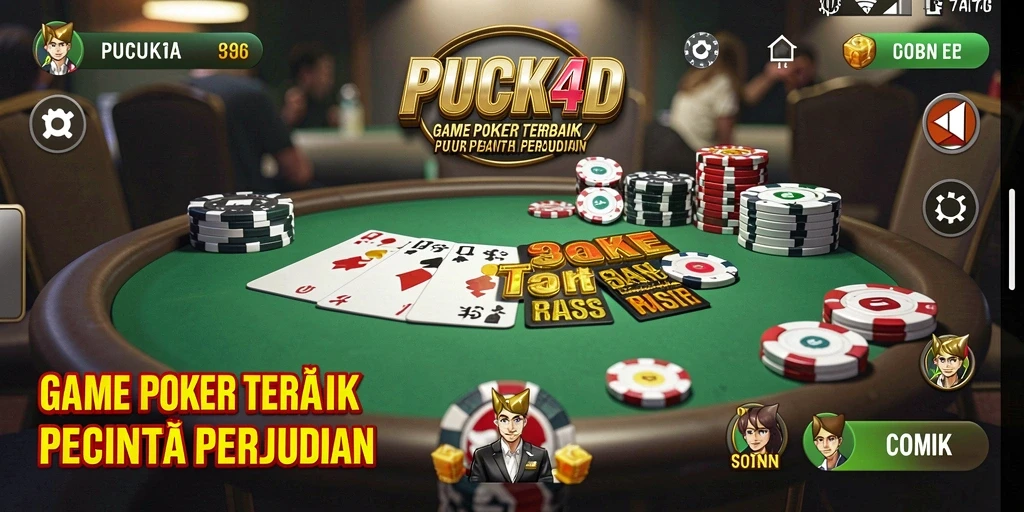Tampilan gameplay Poker yang menarik dan seru di PUCUK4D.