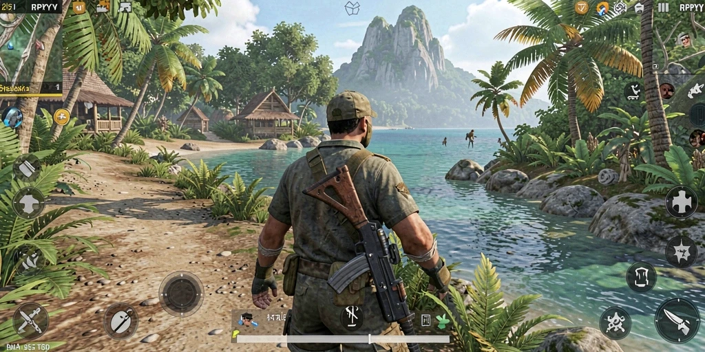 Tampilan gameplay yang menakjubkan dalam dunia terbuka RPYYY.