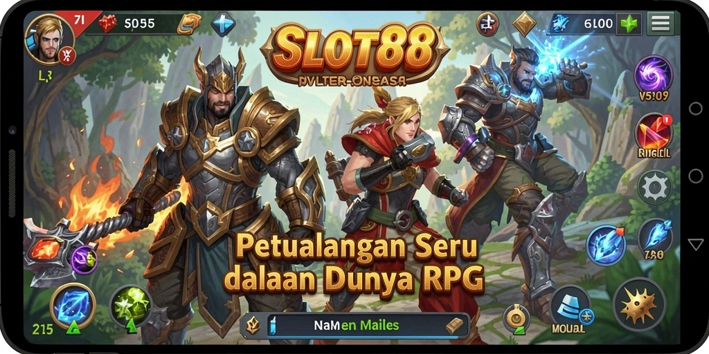 Screenshot menampilkan aksi gameplay seru dalam dunia RPG.