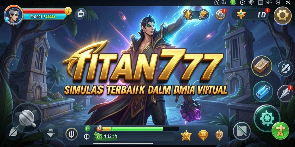 Tampilan gameplay <strong>TITAN777</strong> menampilkan interaksi dinamis dalam dunia virtual.